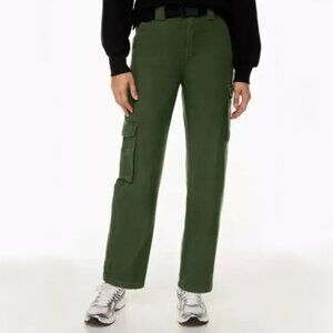 TNA Cadet Cargo Wide Leg Pants In Fatigue Green | Size M